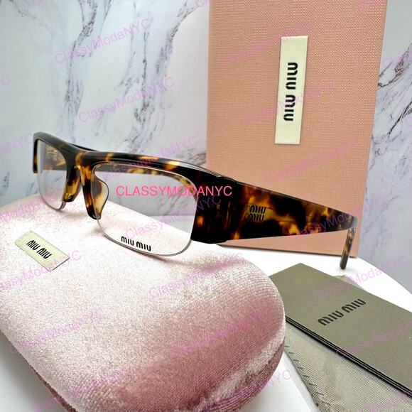 NEW MIU MIU Sunglasses Brown Tortoise Vedette Seen On Kylie Jenner New main image 12